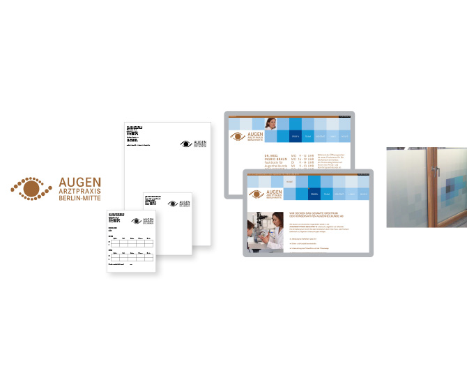 Augenarztpraxis Dr. Braun - Referenz von Anja Matzker, Grafikdesign, Printdesign, Corporate Design und Webdesign in Berlin